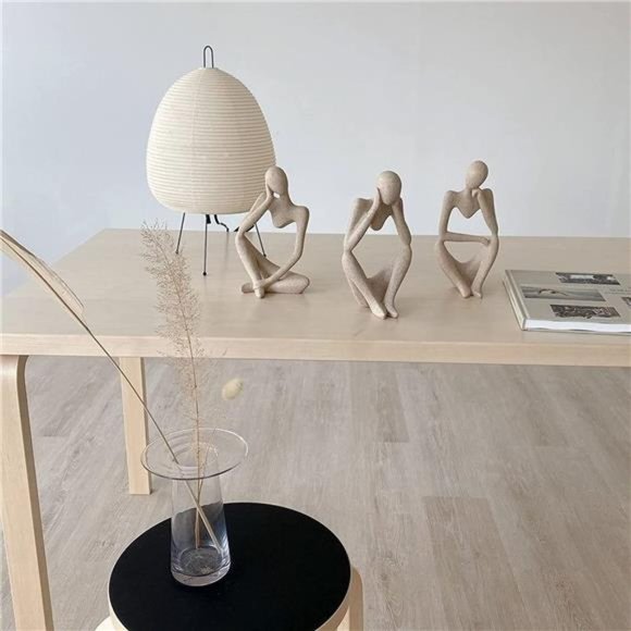 Thinker Statues and Sculptures Sandstone Resin Thinker Statue Ornaments Abstract - Picture 5 of 5